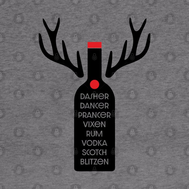 Reindeer Drinks, Whiskey, Vodka, Tequila by centeringmychi